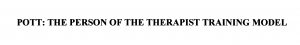The Person of the Therapist Training Model Logo